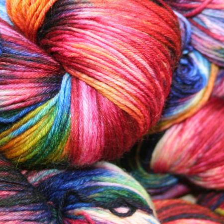 Preview: Handgefärbte 6 fach Sockenwolle